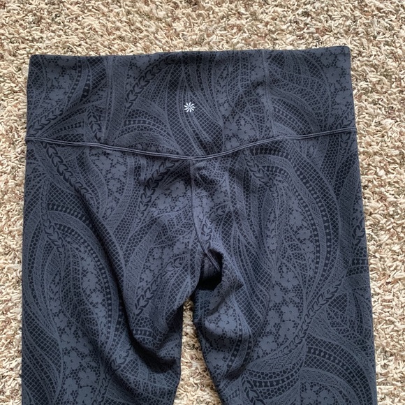 Athleta Elation Textured Tight Dreamweaver Black/Gray - Picture 9 of 10